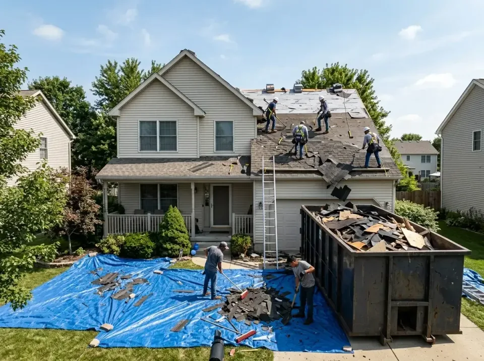 roof-replacement-debris-remova-004 — frequently asked questions, Cheapest Dumpster Rentals in Ingalls, IN